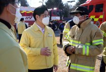 오병권 권한대행, 평택 신축공사장 화재현장 찾아 철저한 원인 규명 당부
