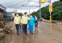 김동연 지사, 고기교 등 호우 피해현장 찾아 신속한 복구와 지원 지시