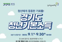 2022년 ‘경기도 청년기본소득’, 9월 1일부터 3분기 접수