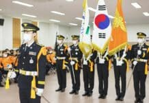 ‘받들어 도민 안전!’ 경기도소방, 전국 최초 소방 119의장대 발대