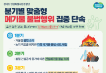 도 특사경, 폐기물 불법행위 분기별로 맞춤형 집중 단속 추진