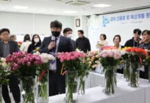 경기도농업기술원, 장미 ‘아리엘’ 등 육성품종 평가회 열어