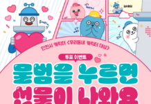 인천의 캐릭터 ‘점박이물범 친구들’에 투표해 주세요