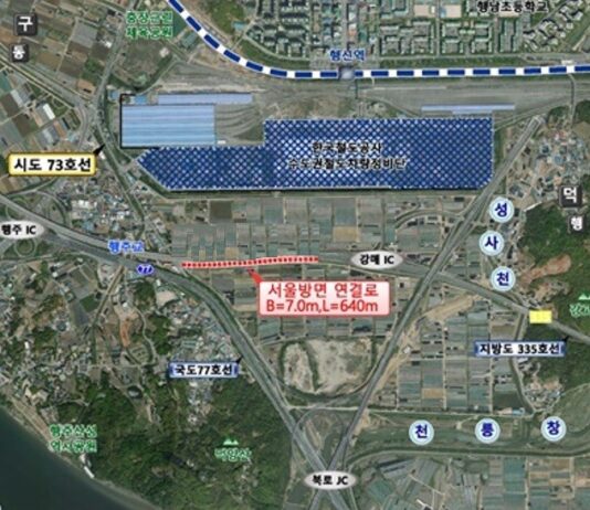 제2자유로 행주나루 인터체인지(IC) 서울방면 1월 2일 개통