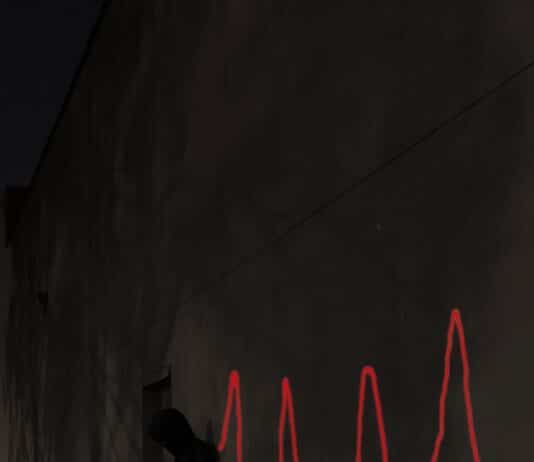 응급상황 대처법 a man sitting on a skateboard in front of a wall