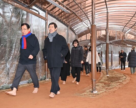 감일지구와 위례지구 황톳길 개장