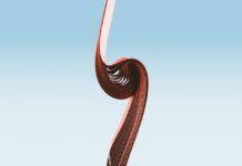 “왼쪽 갈비뼈 아래가 콕콕 아파요”…초여름 ‘비장 피로’가 보내는 신호 a curved red object on a blue background