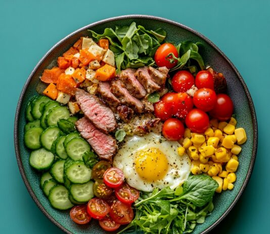 심혈관 건강을 지키는 올바른 식단 관리법 A colorful and healthy bowl of food.