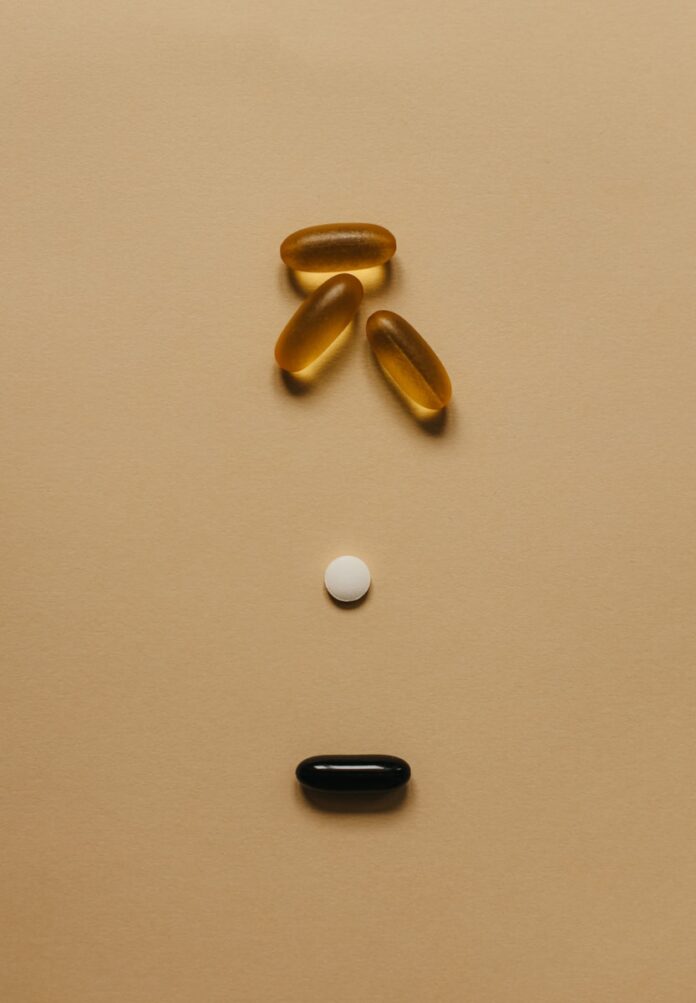 a group of objects on a surface