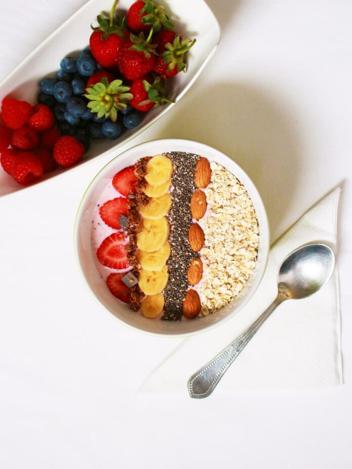 Photo by Ana Azevedo slice banana and strawberry