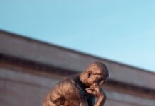 “생각하는 근육”을 단련하다… 일상에서 실천하는 뇌건강 루틴 The thinker sculpture poses thoughtfully.