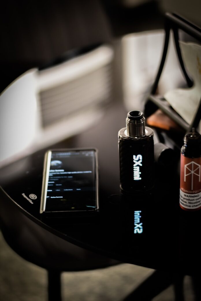 a cell phone sitting on top of a table