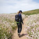 내 삶에 자연스럽게 스며드는 대체요법, 작은 실천으로 건강 챙기기 woman walking between flower fields