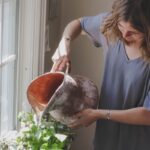 바쁜 일상 속 대체요법, 나에게 맞는 건강 루틴 찾기 woman watering plant beside window